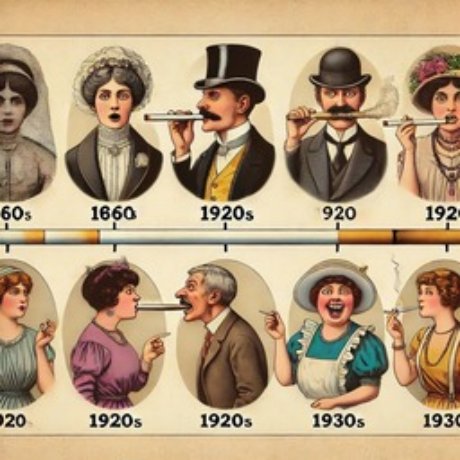 Publicités anciennes pour les premières cigarettes à filtre